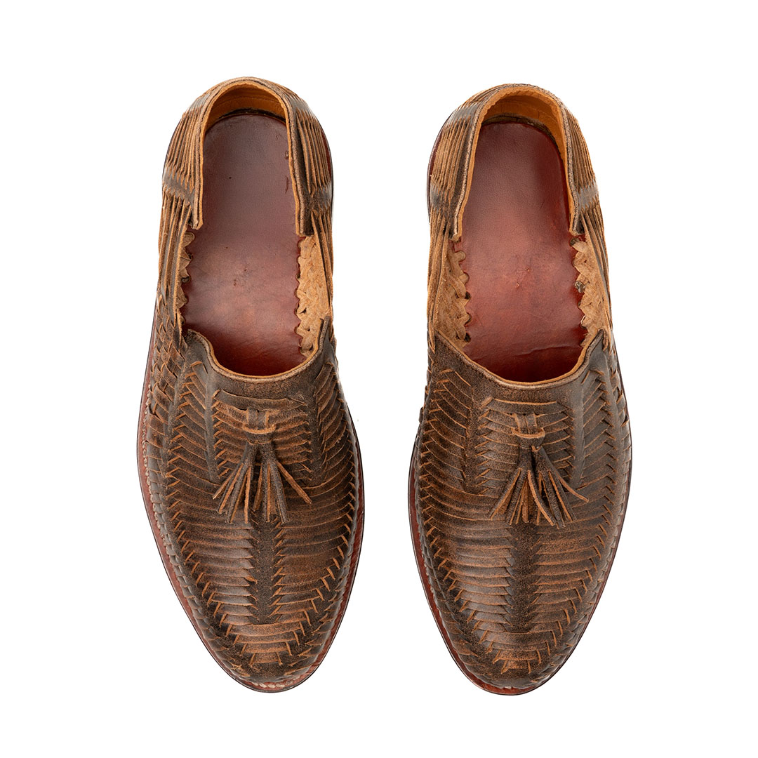 Huarache COYOACAN en piel y suela en cuero | AC100 - Imagen 5