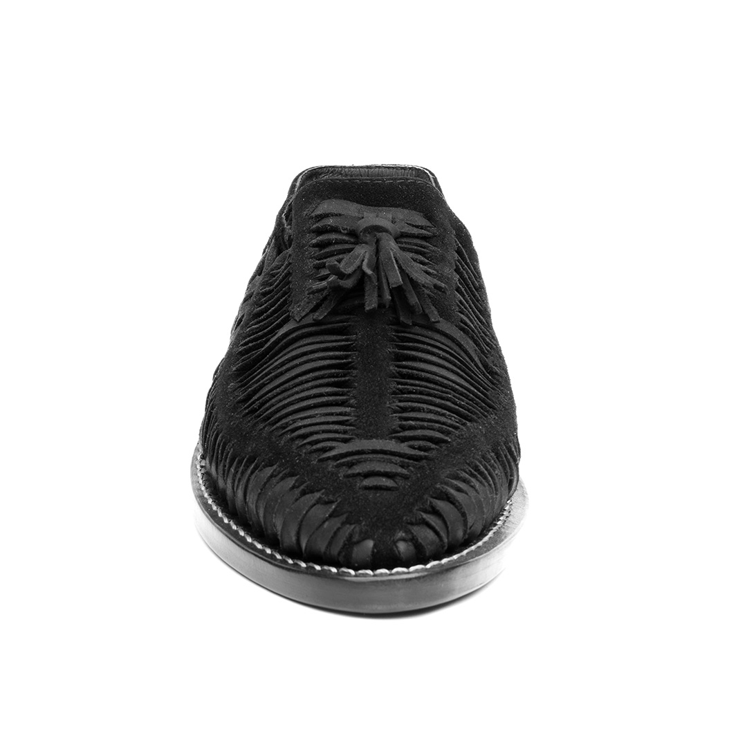 Huarache BRAVO en piel gamuza|napa y suela en cuero | AC102 - Imagen 5