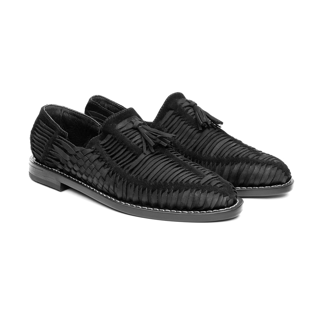 Huarache BRAVO en piel gamuza|napa y suela en cuero | AC102 - Imagen 2