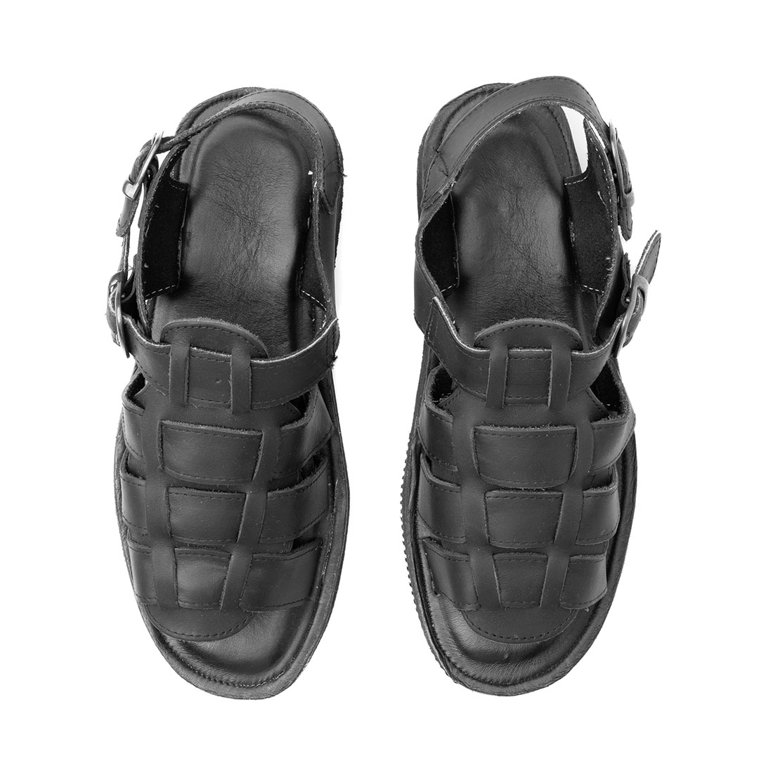 Huarache CANGREJERO en piel y suela sintética | HS004 - Imagen 4