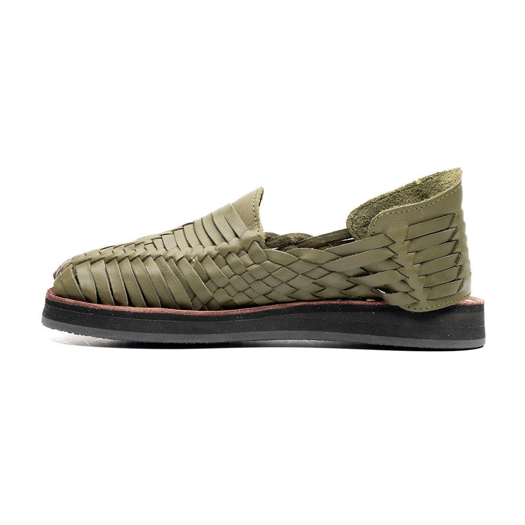 Huarache MADERO hecho en piel napa color verde | MA001 - Imagen 3