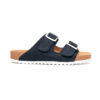 Sandalia Maya en piel tipo nobuck azul marino | SH025