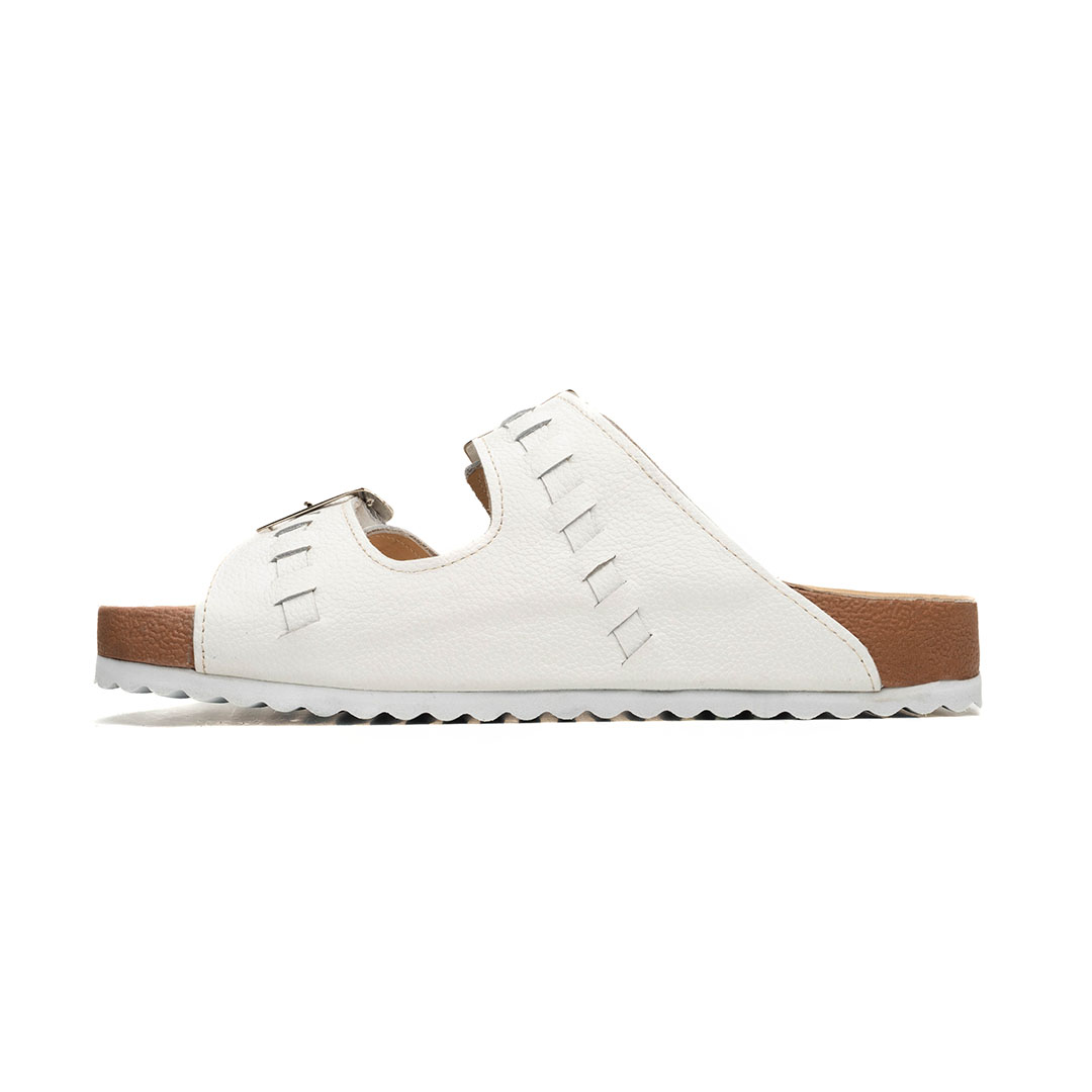 Sandalia Maya en piel blanca floter | SH026 - Imagen 3