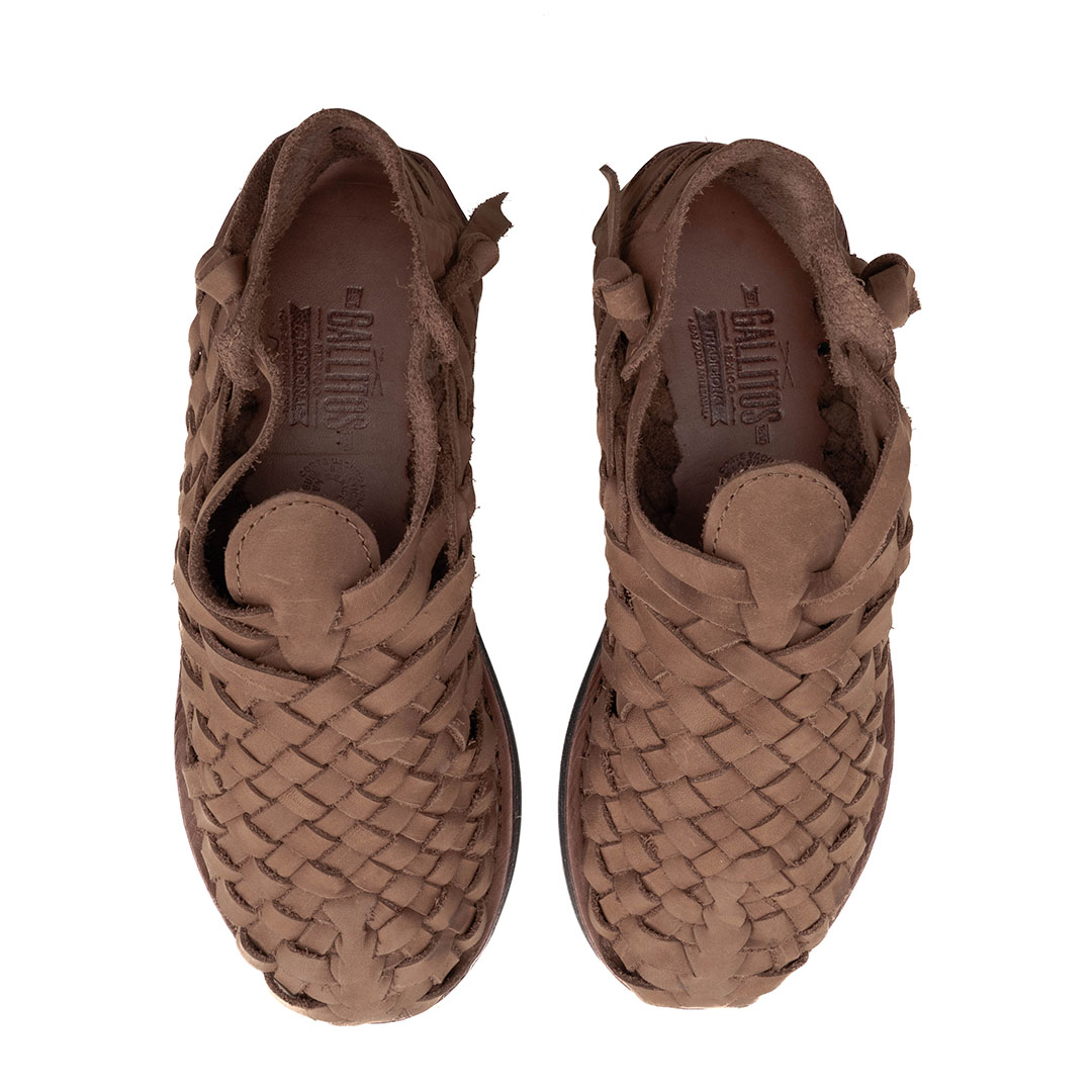 Huarache Tamayo hecho en piel napa chocolate | TM002 - Imagen 4