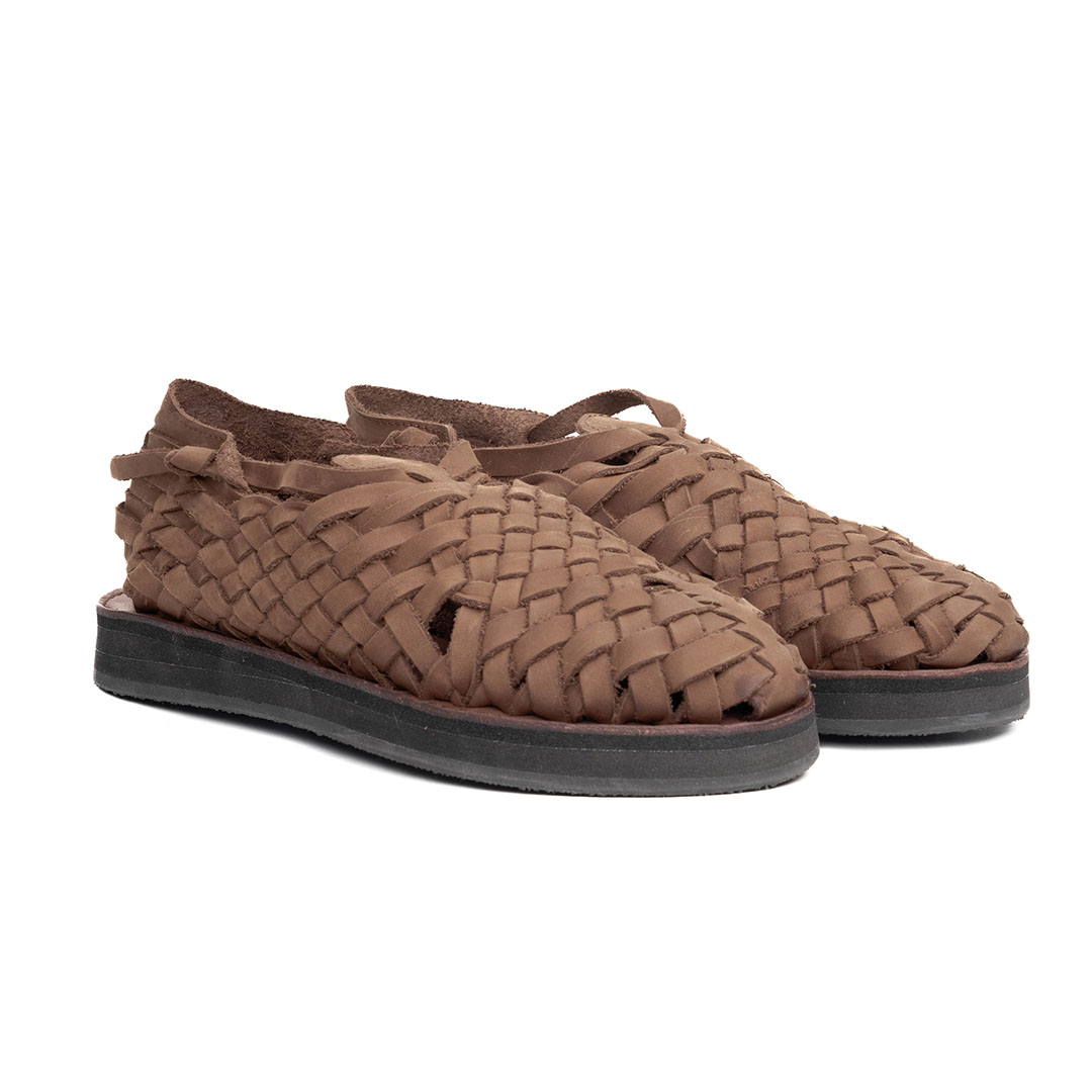 Huarache Tamayo hecho en piel napa chocolate | TM002 - Imagen 2